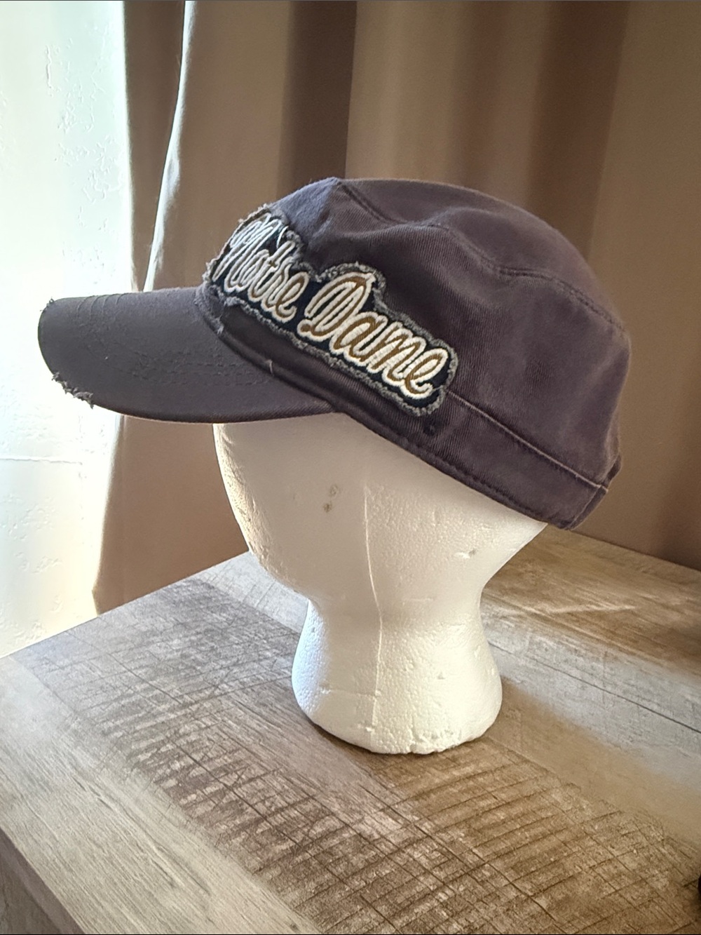 Notre Dame Navy Blue Distressed Cadet Cap